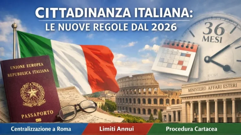 Passaporto italiano, bandiera tricolore e Roma: nuove regole sulla cittadinanza italiana jure sanguinis dopo la riforma del 2026
